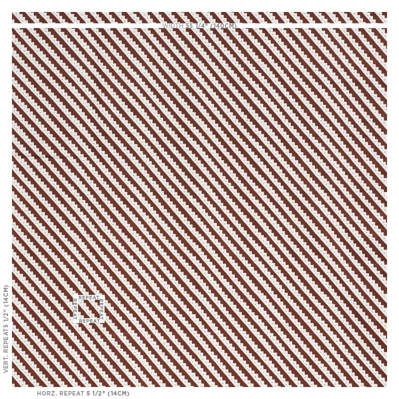Schumacher Zeppelin Brown Fabric