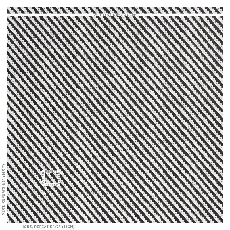 Schumacher Zeppelin Black Fabric