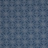 Schumacher Durance Embroidery Navy Fabric