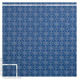 Schumacher Durance Embroidery Navy Fabric