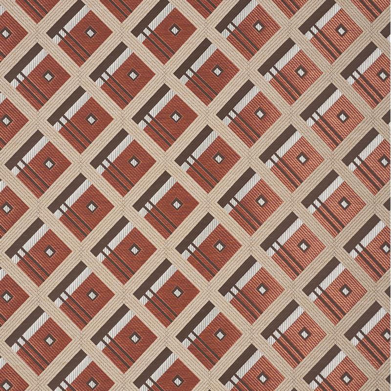 Schumacher Legrad Argyle Cognac Fabric