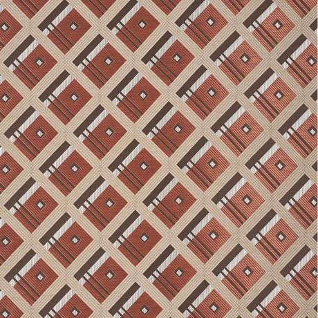 Schumacher Legrad Argyle Cognac Fabric