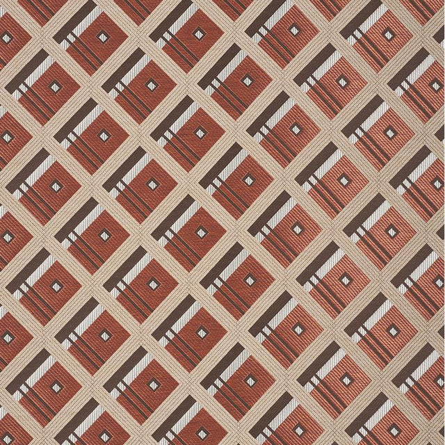 Schumacher Legrad Argyle Cognac Fabric