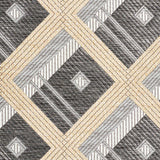 Schumacher Legrad Argyle Charcoal Fabric