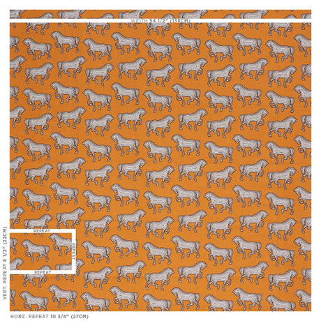 Schumacher Faubourg Orange Fabric