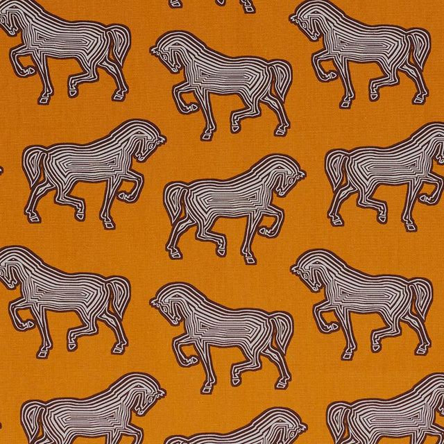 Schumacher Faubourg Orange Fabric