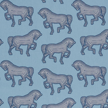 Schumacher Faubourg Blue Fabric