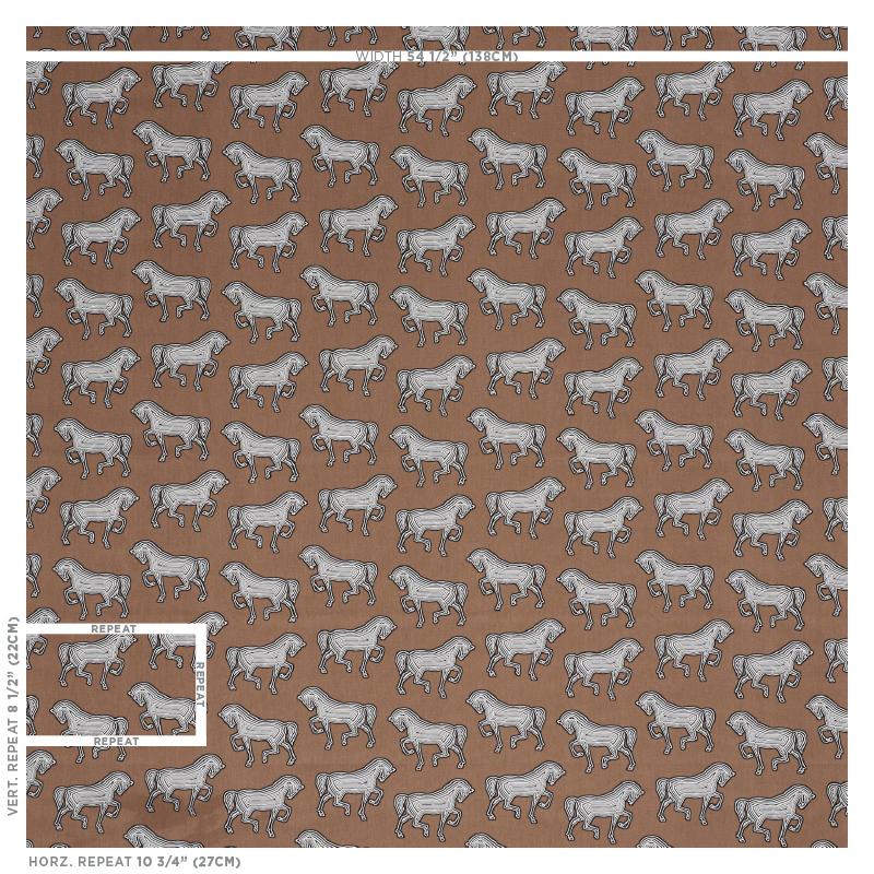 Schumacher Faubourg Brown Fabric