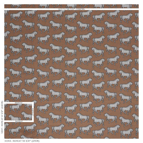 Schumacher Faubourg Brown Fabric