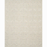 Schumacher Prado Embroidery Graphite Fabric