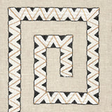 Schumacher Prado Embroidery Graphite Fabric