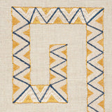 Schumacher Prado Embroidery Saffron Fabric
