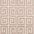 Schumacher Prado Embroidery Red Fabric
