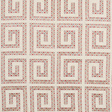 Schumacher Prado Embroidery Red Fabric