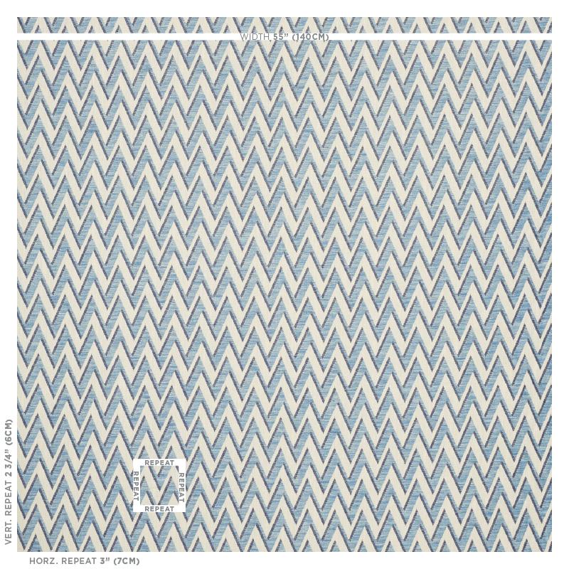 Schumacher Dartmoor Blue Fabric
