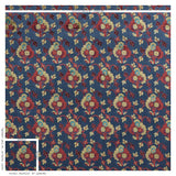 Schumacher Jennie Velvet Blue & Red Fabric