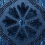 Schumacher Suzani Strie Velvet Sapphire Fabric