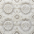 Schumacher Suzani Strie Velvet Pearl Fabric