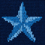 Schumacher Star Pingl Blue Fabric
