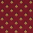 Schumacher Bee Pingl Red Fabric
