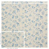Schumacher Floreana Blue Fabric