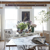 Schumacher Floreana Blue Fabric