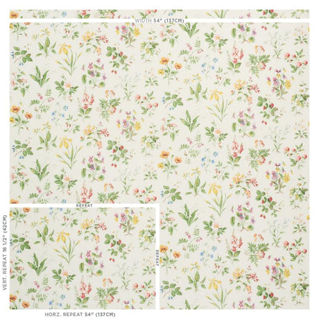 Schumacher Floreana Berry Fabric