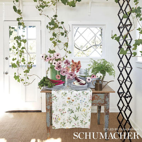 Schumacher Floreana Berry Fabric