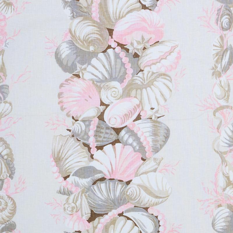 Schumacher Bedolina Chintz Pink & Natural Fabric