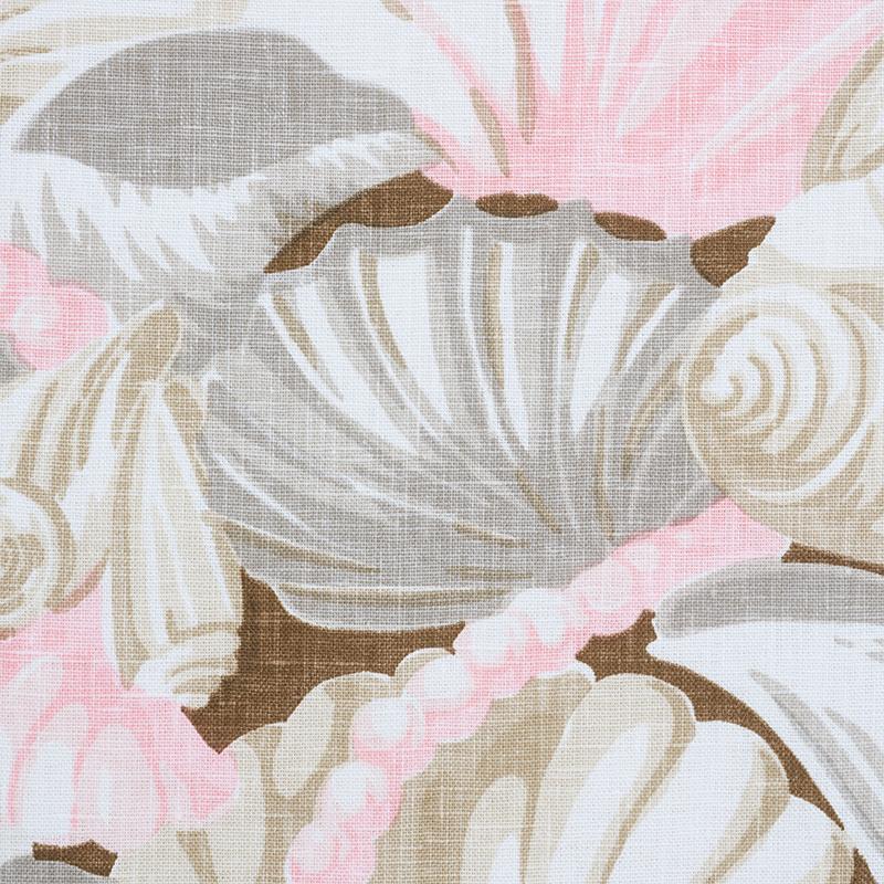 Schumacher Bedolina Chintz Pink & Natural Fabric