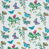 Schumacher Baudin Butterfly Chintz Turquoise Fabric