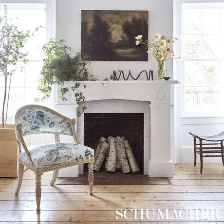 Schumacher Salisbury Chintz Celadon Fabric