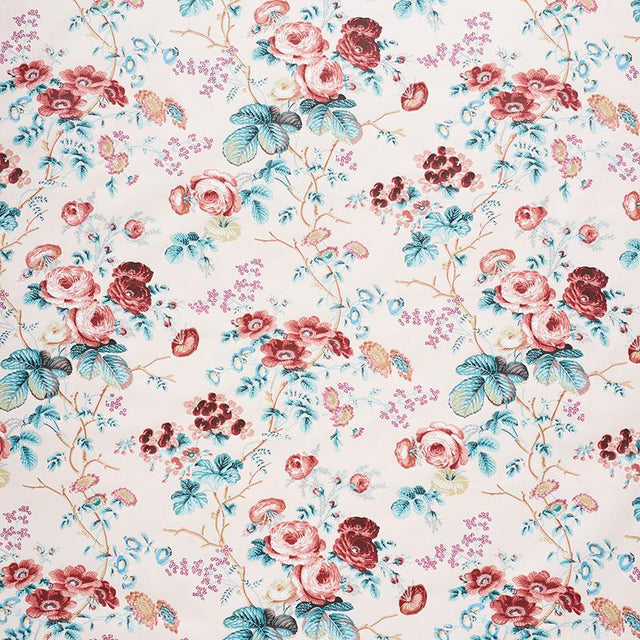 Schumacher Salisbury Chintz Rose Fabric