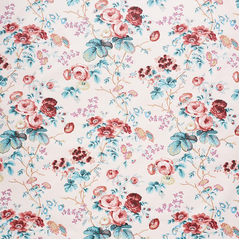 Schumacher Salisbury Chintz Rose Fabric