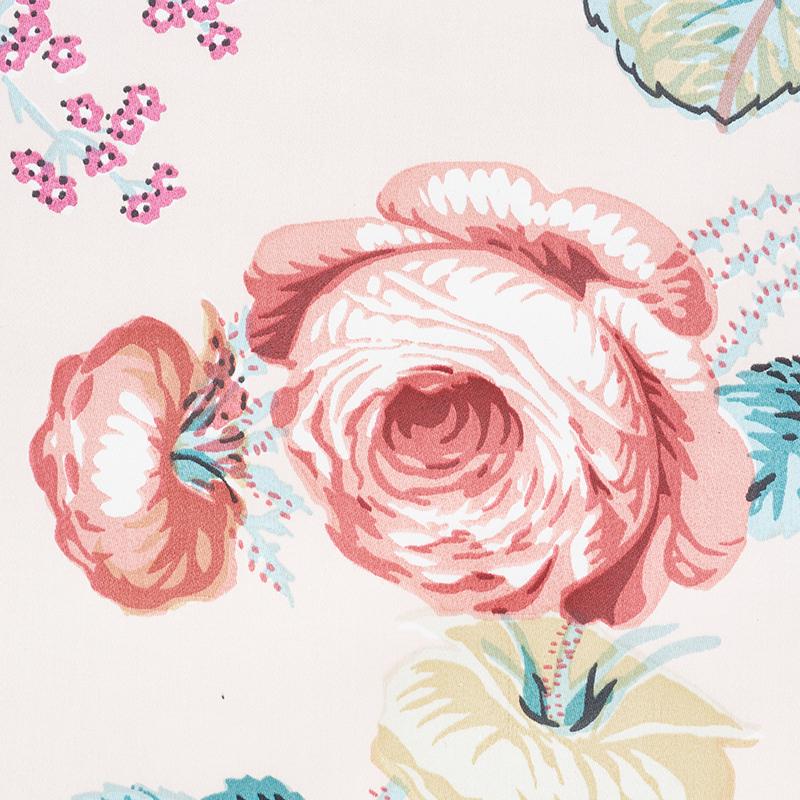 Schumacher Salisbury Chintz Rose Fabric