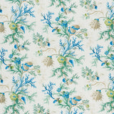 Schumacher Del Tesoro Blue & Green Fabric