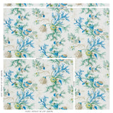 Schumacher Del Tesoro Blue & Green Fabric