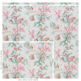 Schumacher Del Tesoro Pink & Aqua Fabric