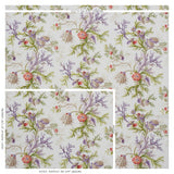 Schumacher Del Tesoro Purple & Coral Fabric
