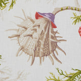 Schumacher Del Tesoro Purple & Coral Fabric