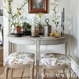 Schumacher Del Tesoro Purple & Coral Fabric