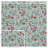 Schumacher Roca Redonda Mineral & Pink Fabric