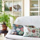 Schumacher Roca Redonda Mineral & Pink Fabric