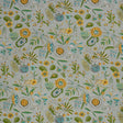 Schumacher Roca Redonda Grey & Ochre Fabric