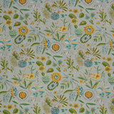 Schumacher Roca Redonda Grey & Ochre Fabric