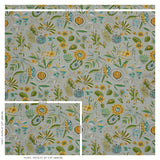 Schumacher Roca Redonda Grey & Ochre Fabric