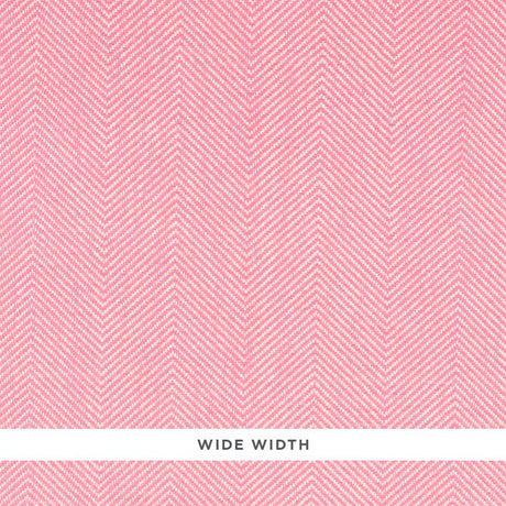 Schumacher Herringbone Paperweave Pink Wallpaper