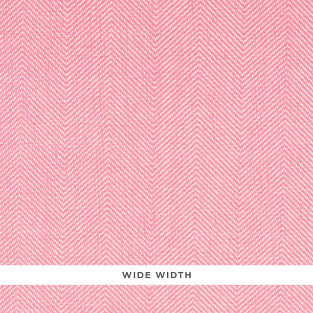 Schumacher Herringbone Paperweave Pink Wallpaper