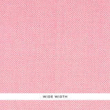 Schumacher Herringbone Paperweave Pink Wallpaper