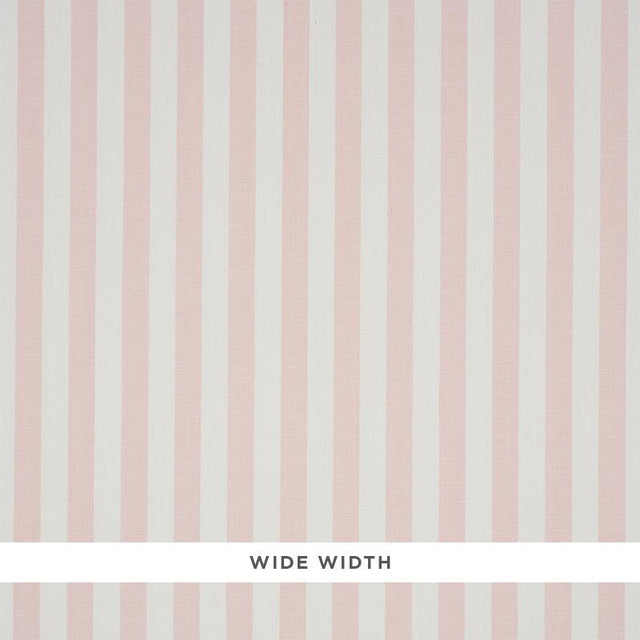 Schumacher Linen Stripe Blush Wallpaper